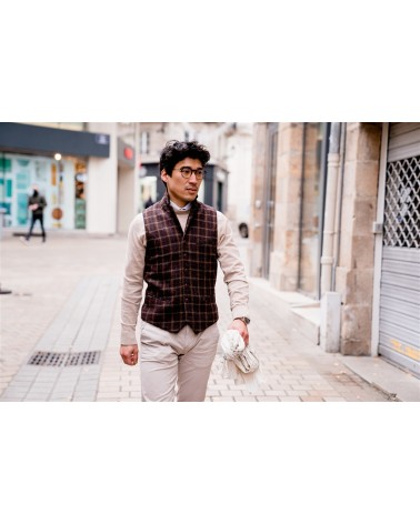 Veston carreaux bordeaux TOM CLIPPERTOWN®