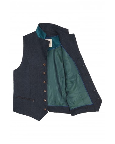 Navy notched lapel waistcoat TOM CLIPPERTOWN®
