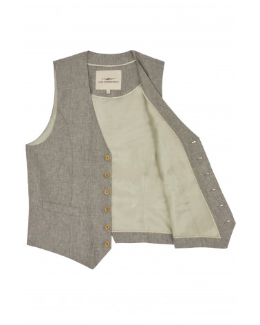GILET MARIAGE LIN GREIGE TOM CLIPPERTOWN®