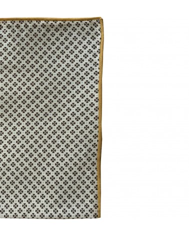 Pochette coton imprimé blanc bronze TOM CLIPPERTOWN® 