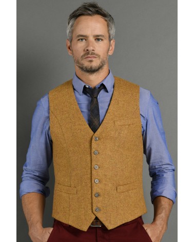 Gilet costume tweed moutarde TOM CLIPPERTOWN® 