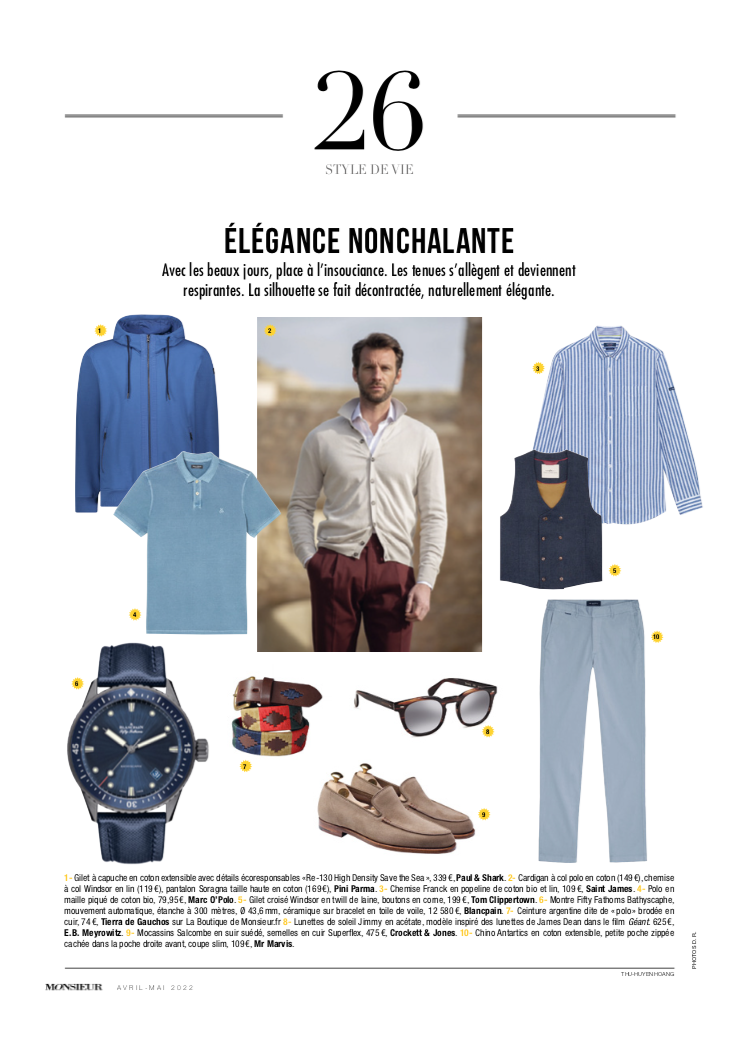 Magazine Monsieur Elegance Tom Clippertown